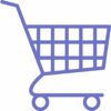 Purple shopping cart